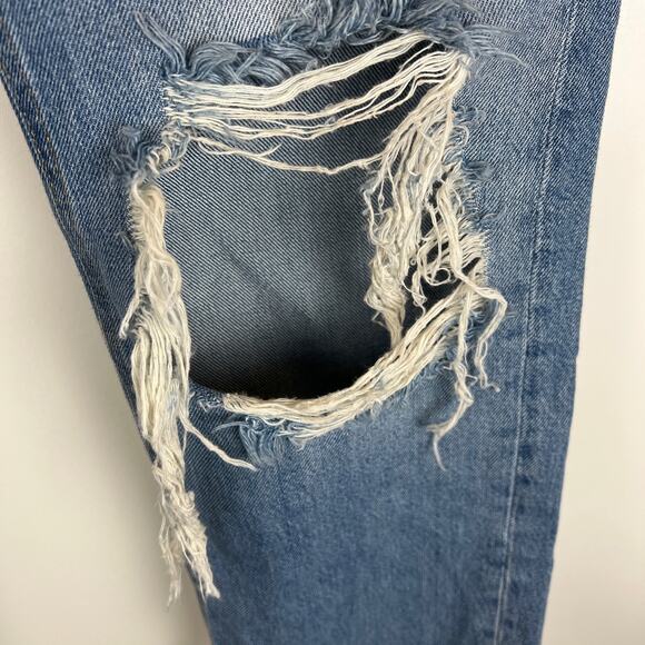 We the Free Maggie Ripped Crop Straight Leg Jeans, size 27 - Picture 3 of 8